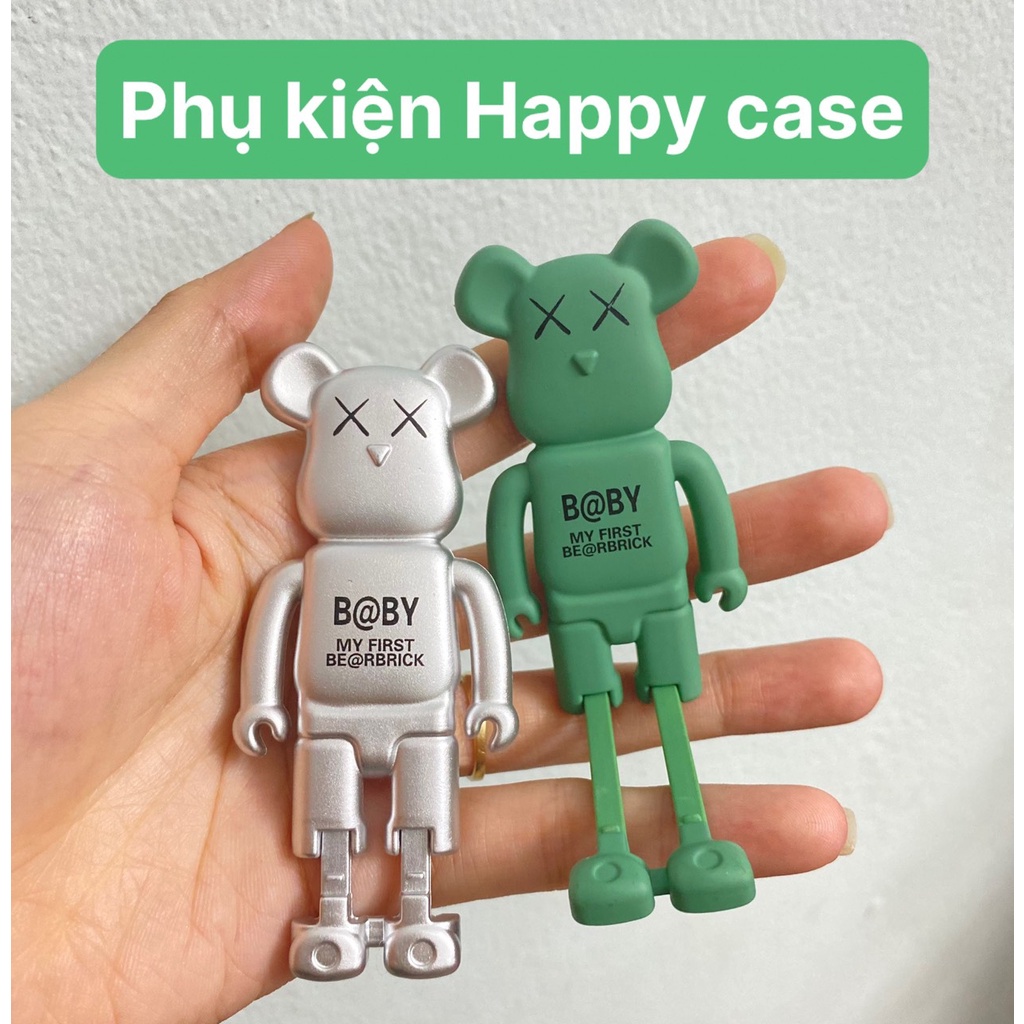 Miếng dán lưng ốp điện thoại hình gấu Kaws, kéo dài thành giá đỡ điện thoại, 2in1 tiện lợi