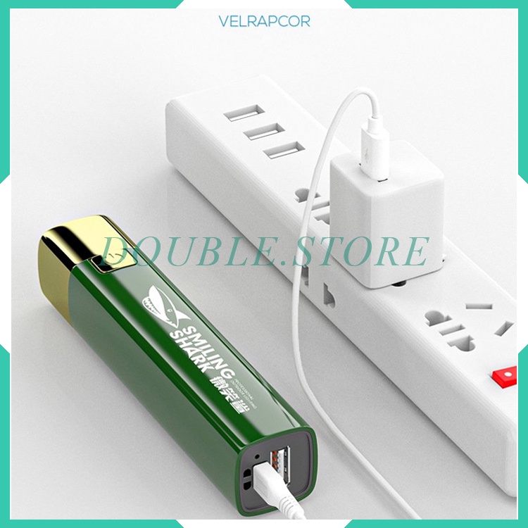 Đèn Pin Mini Smiling Shark USB Đèn Pin Dự Phòng Để Cắm Trại Đi Bộ Đường Dài Siêu Tiện Lợi Cao Cấp
