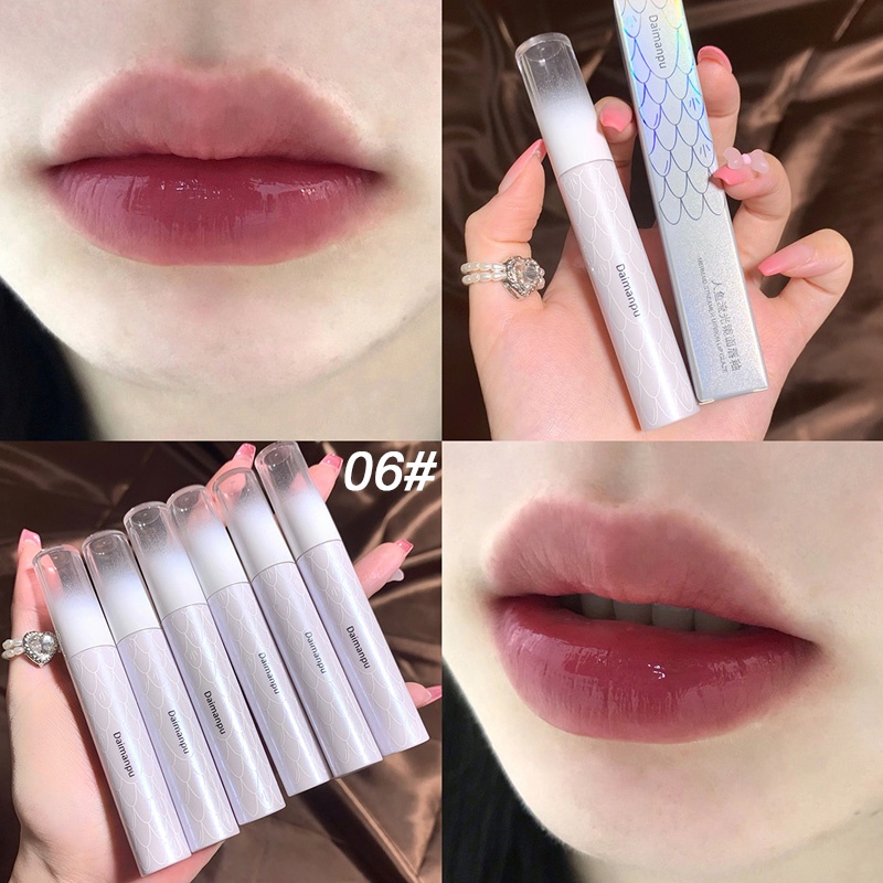 Son Kem Bóng DAIMANPU Mermaid Streamer Mirror Lip Glaze