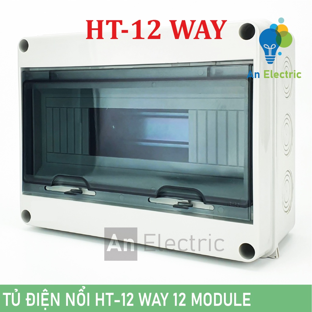 Tủ điện nhựa HT-5 WAY, HT-8 WAY, HT-12 WAY chống nước – Tủ điện lắp nổi