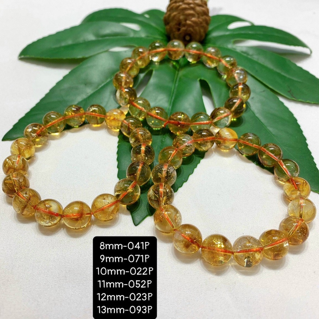 Vòng Tay Thach Anh Vàng 3A 8-13mm Vừa Cập Bến