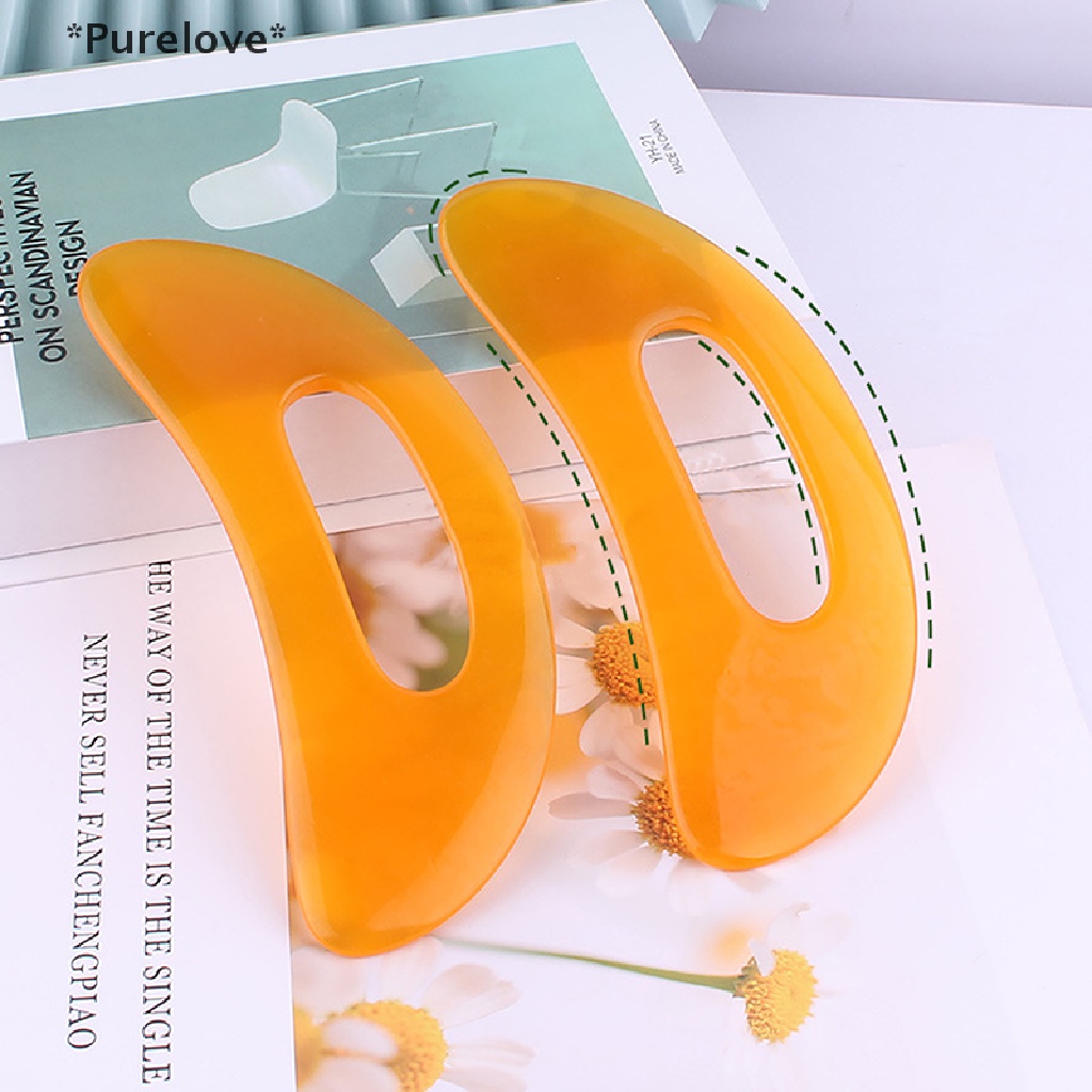 1 Tấm Bảng Guasha Bằng Đá Tự Nhiên / Resin Tổng Hợp Mát Xa Tiện Dụng