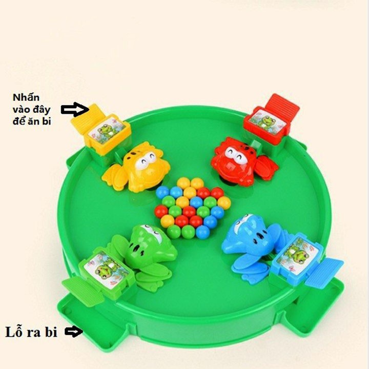 Đồ chơi ếch ăn kẹo, trò chơi ếch gắp bi giúp trẻ em thư giản