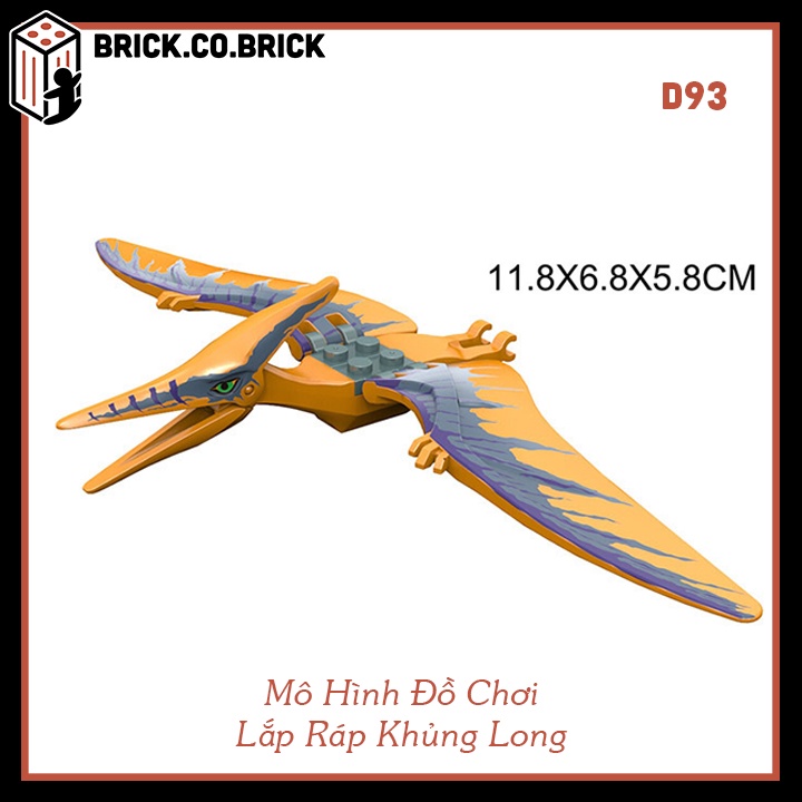 Đồ Chơi Mô Hình Lắp Ráp Khủng Long Nhiều Màu Sắc Cho Bé Dinosaur World T Rex D88-D93