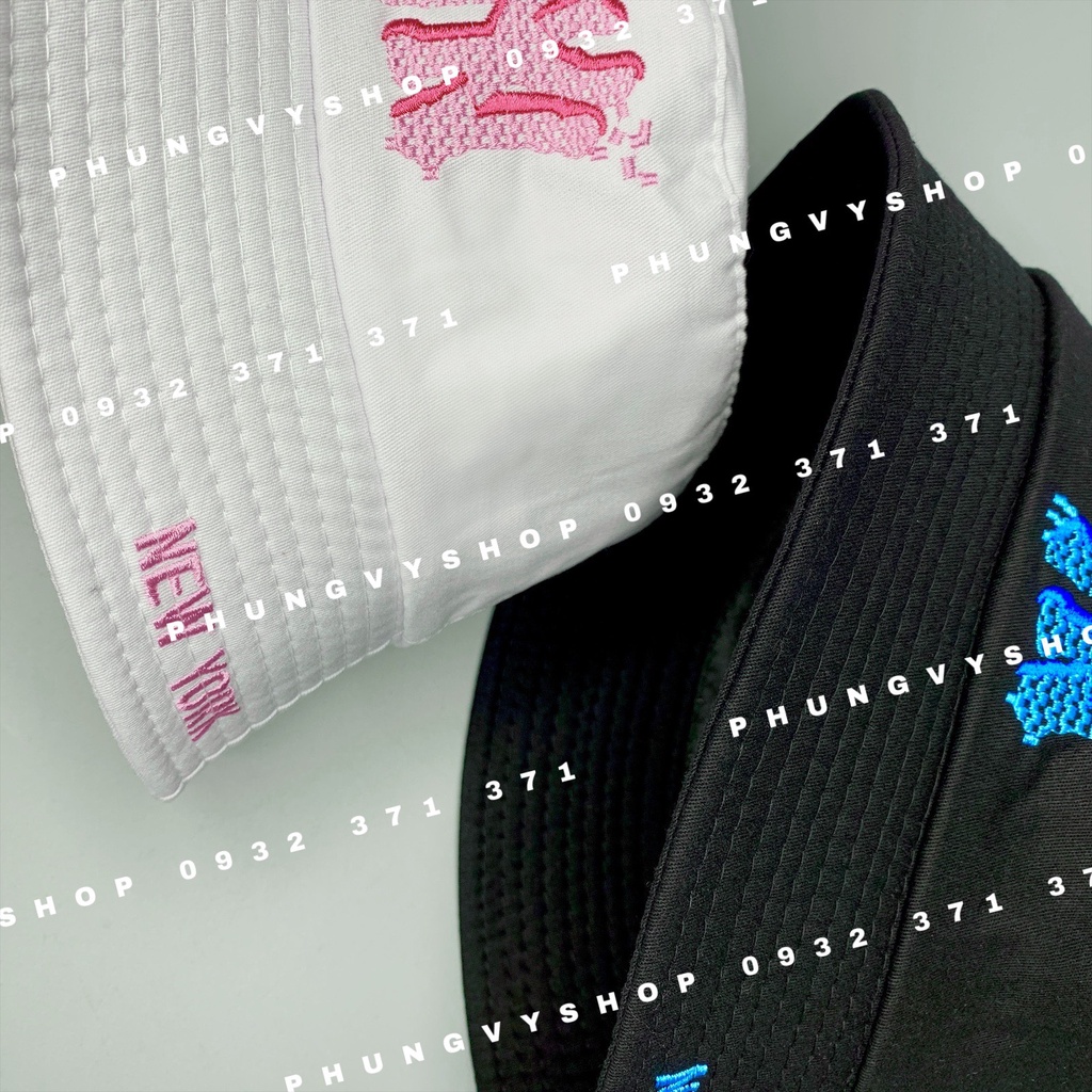 Mũ CỤP cực hot unisex nam nữ- THÊU N NEWYO - nón sụp bucket tai bèo