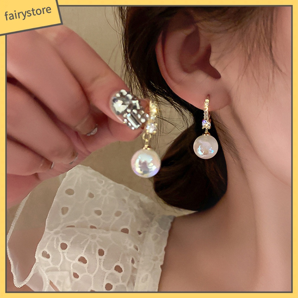 1 Đôi Bông Tai Ngọc Trai Giả Thời Trang Nữ Tính