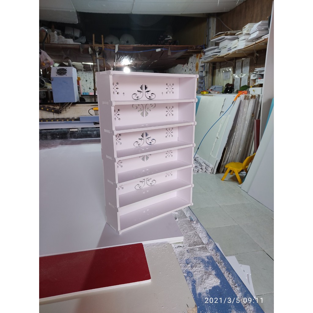 Kệ để Sơn Nail 6 Tầng  PVC Siêu Rẻ