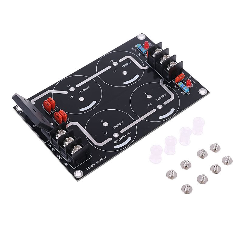Dual Power Rectifier Filter Power Supply Module Empty Circuit Board For TDA8920 LM3886 TDA7293 Amplifier