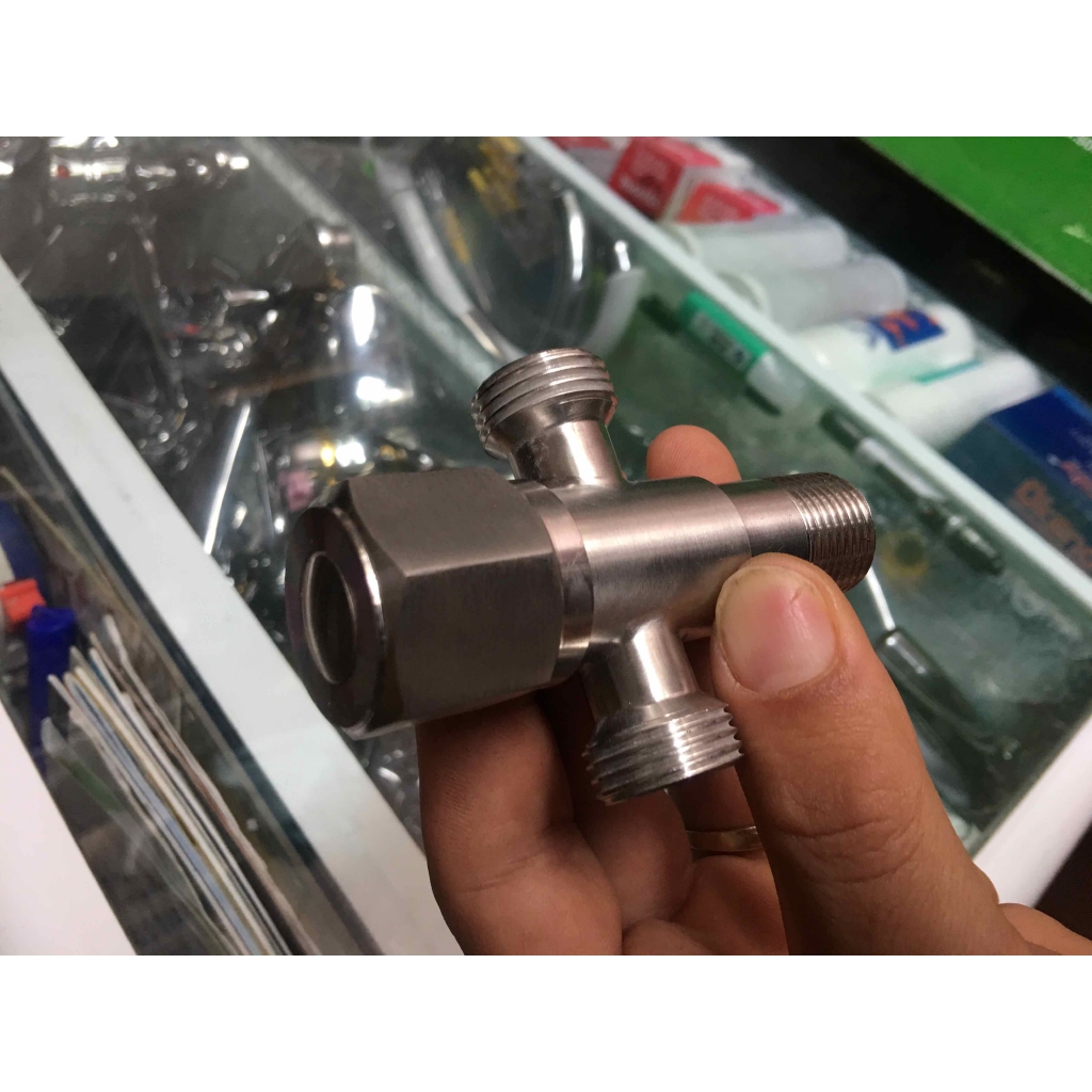 T inox thông minh để lắp bệt và xịt vệ sinh [Shop Hiếu Thu]