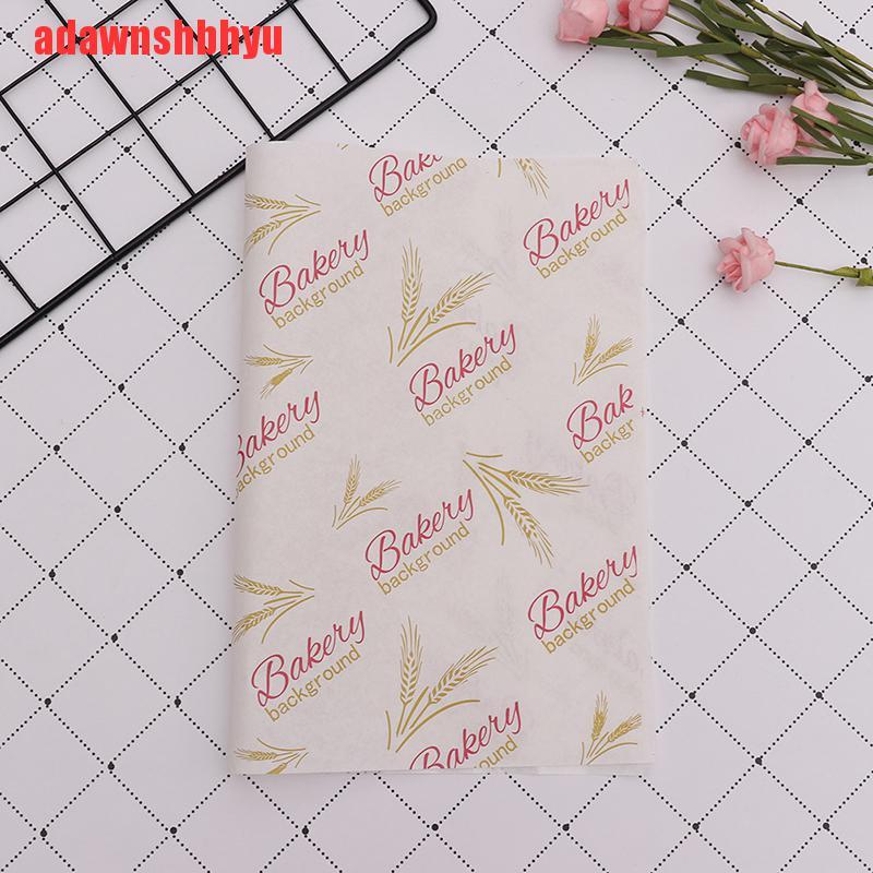 Bộ 100 Giấy Gói Bánh Mì / Hamburger Tiện Dụng