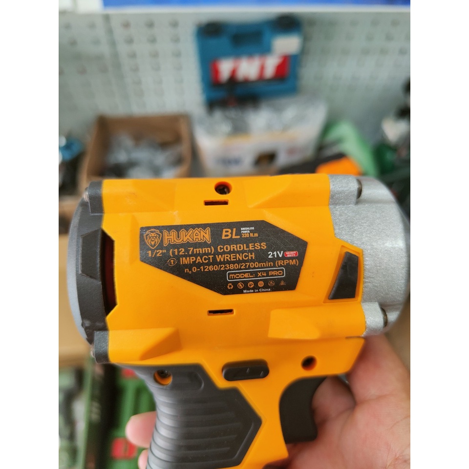 Thân Máy siết bulong 2 chức năng pin 21v Hukan x4 PRO không chổi than HOT nhất 2022