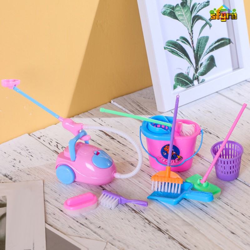 Set 9 món đồ chơi quét dọn nhà cửa cho bé