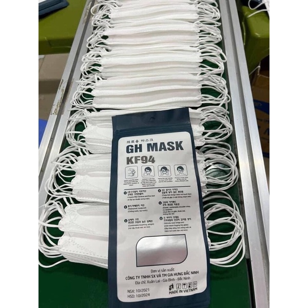 Khẩu Trang 4D KF94 GH Mask Màu Trắng Thùng 300 Cái | BigBuy360 - bigbuy360.vn