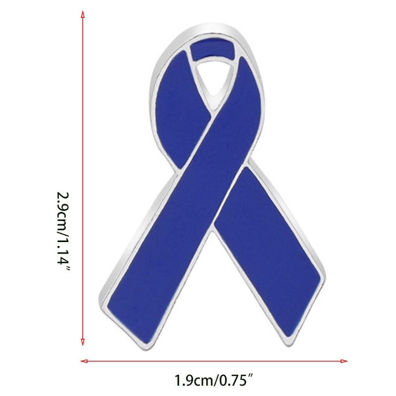 Ghim Cài Áo Bằng Hợp Kim Tráng Men Họa Tiết Ruy Băng Đỏ Xanh Dương Sáng Tạo Dành Cho Bé Trai Bé Gái