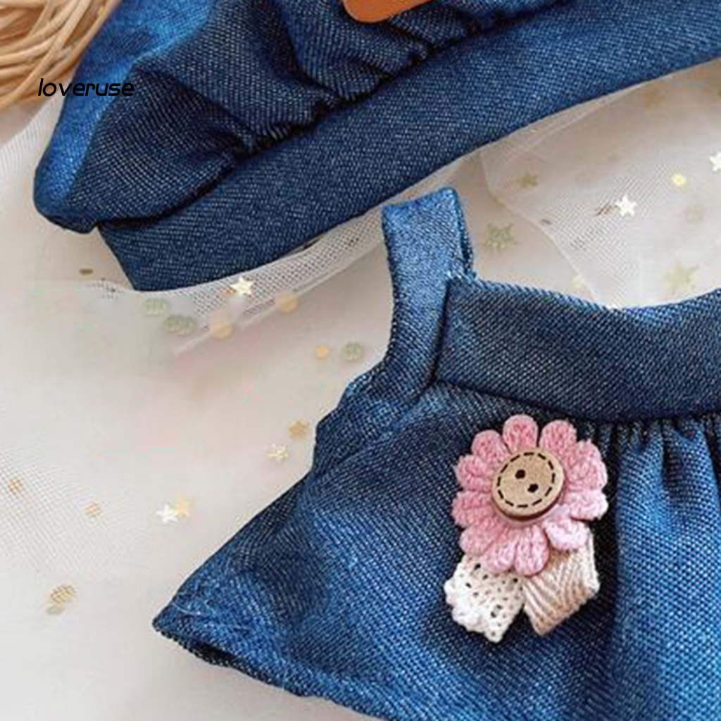 Set Đầm + Băng Đô Thời Trang Cho Búp Bê