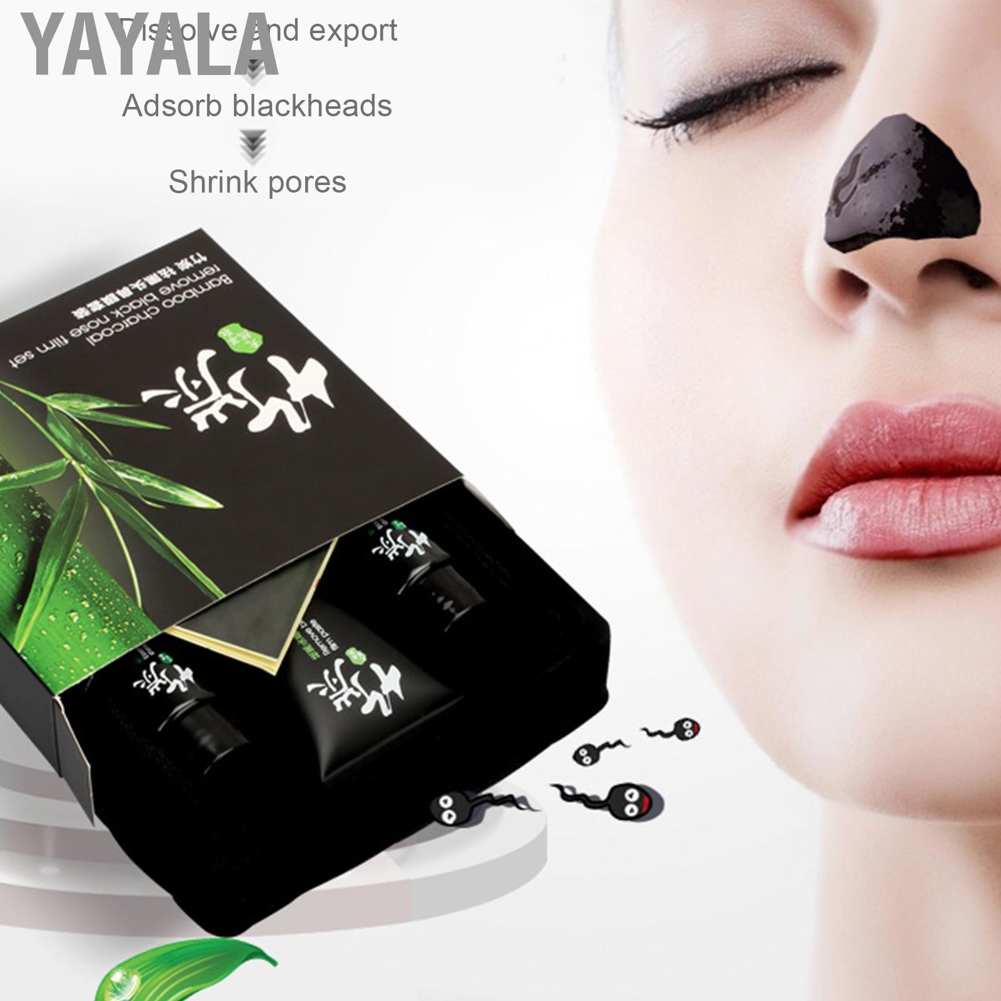 Yayala Blackhead Removal Mask Pore Deep Cleansing Peel‑Off Derived Lotion Refining Serum