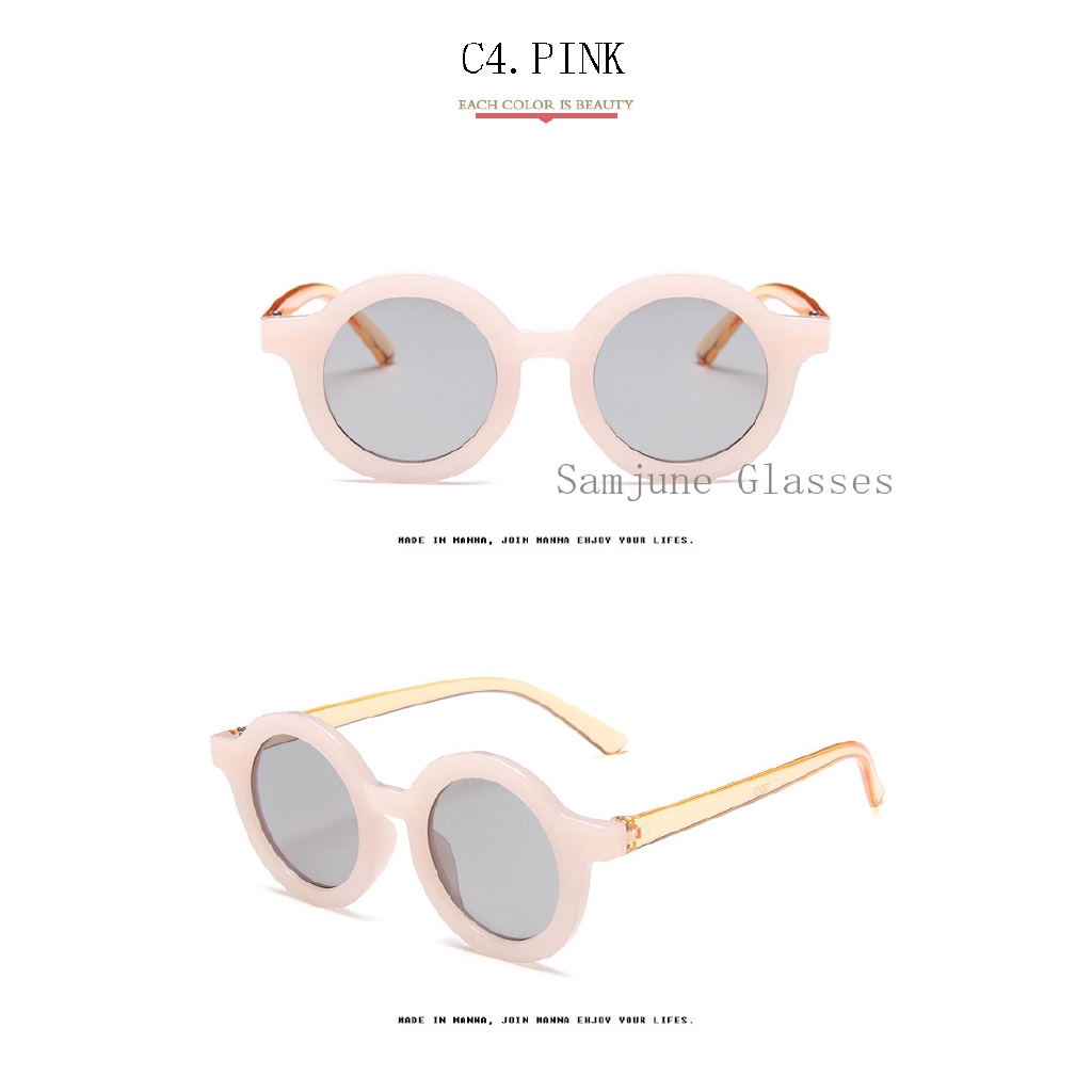 Kính mát chống tia UV400 gọng tròn thời trang 2019 cho bé SAMJUNE