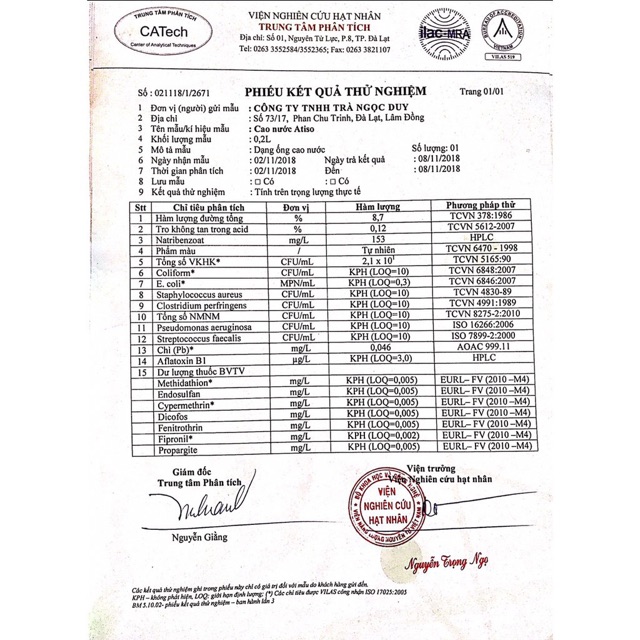 Cao Atiso Đà Lạt nguyên chất - hộp 100g