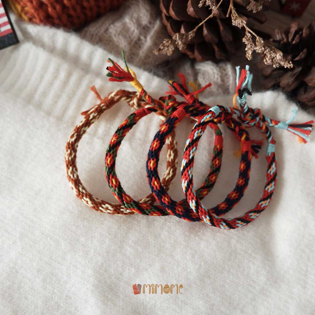 Vòng Kumihimo Giáng Sinh