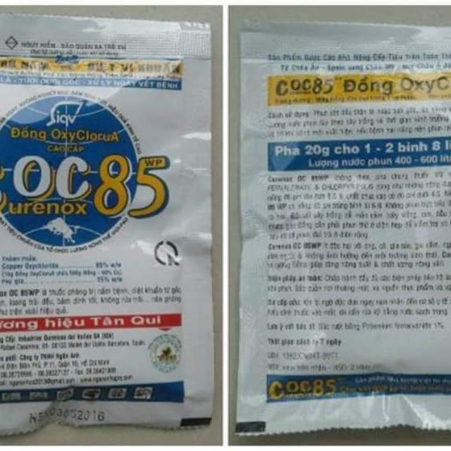 Thuốc trừ bệnh coc 85