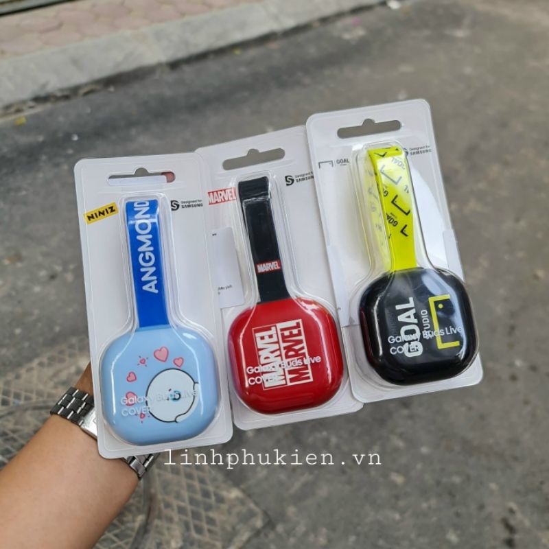 Ốp tai nghe Buds Live - Buds 2 - Buds Pro - Buds 2 Pro Angmond/ Marvel/ Goal Studio/ Z Flip 3 Case - Chính hãng Samsung