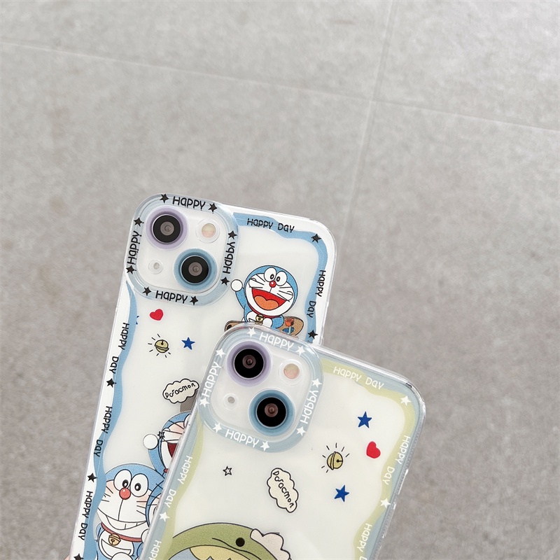 Ốp Điện Thoại Tpu Mềm Siêu Mỏng Chống Sốc In Hình Khủng Long Doraemon Cho iphone 14 13 12 11 Pro XS Max XR 7 8 Plus