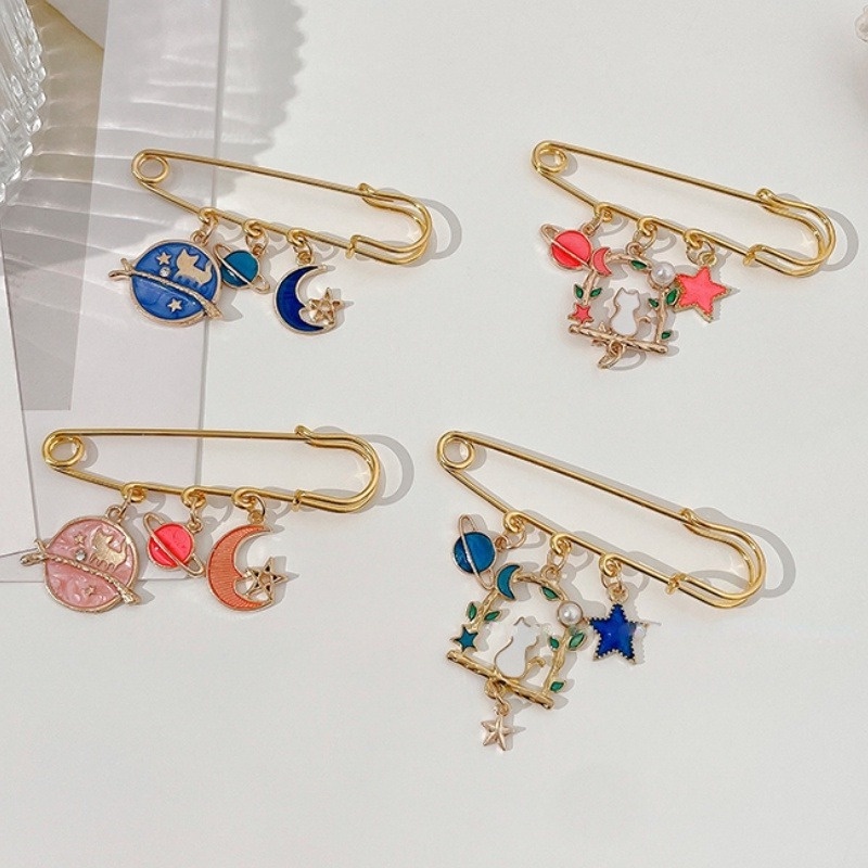 Ghim Cài Áo Họa Tiết Hoạt Hình Dễ Thương Phong Cách Nhật Bản