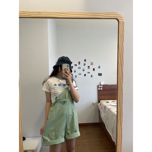 KhaLik Overall - Yếm Đùi (Có Sẵn) Màu Be Hợp Thời Trang Dành Cho Nữ Cực Xinh - Naotun Planet | BigBuy360 - bigbuy360.vn