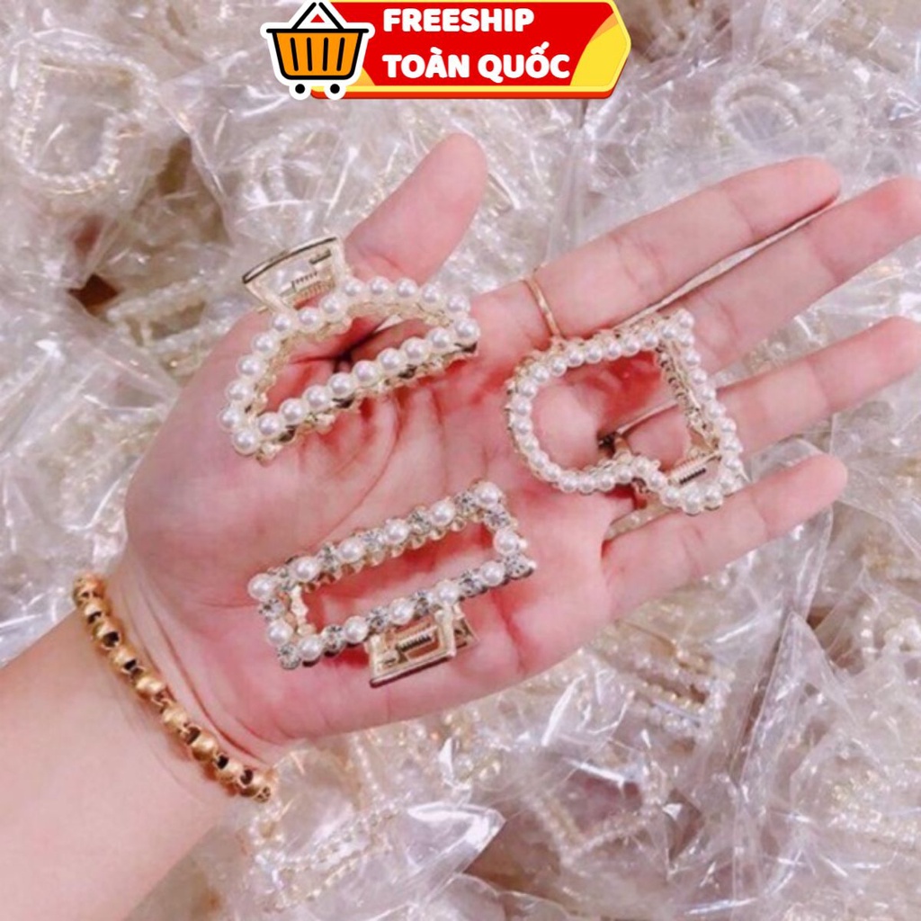 PVN5911 Set 3 kẹp tóc Hàn quốc đính đá siêu xinh Hot .
