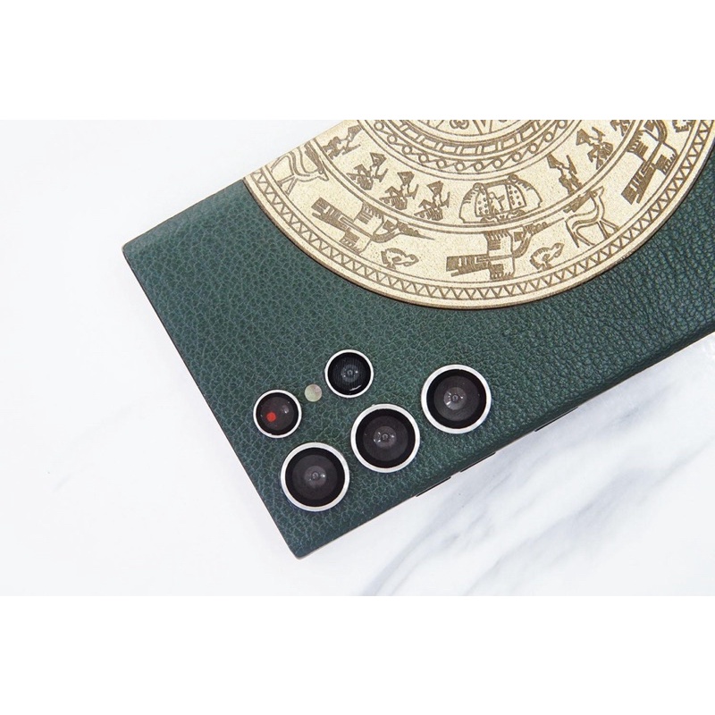 Miếng dán da cho SAMSUNG S23 ULTRA S22 ULTRA NOTE 10 PLUS NOTE 10 S20 ultra Note 20 Ghép trống đồng