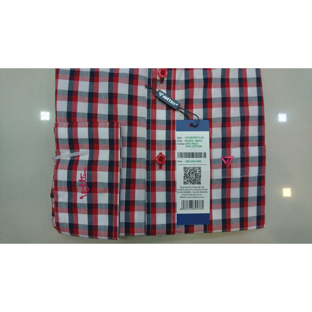 Áo sơ mi dài tay hiệu Việt Tiến (giá mác 385k) | BigBuy360 - bigbuy360.vn