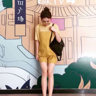 Set quần yếm + áo kèm ảnh thật ( 2 hình cuối)