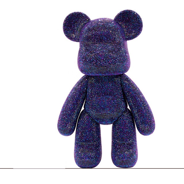 Gấu đính đá Bearbrick handmade size 18cm - cao cấp cho mọi lứa tuổi