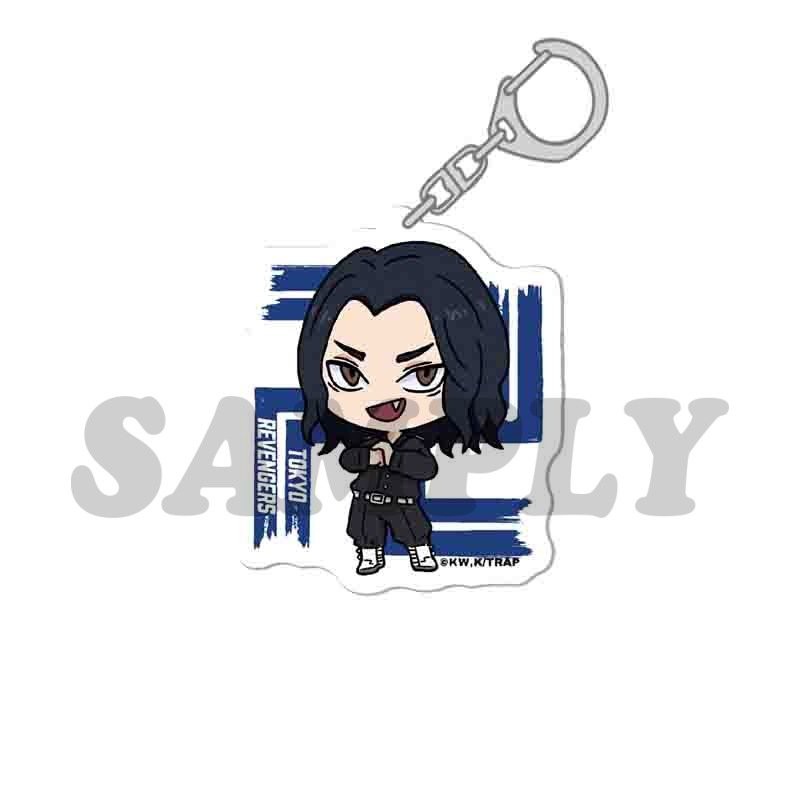 ( Mica trong acrylic ) Móc khóa TOKYO REVENGERS Kịch Trường Của Takemichi ver TOKYO MANJI VUÔNG anime chibi