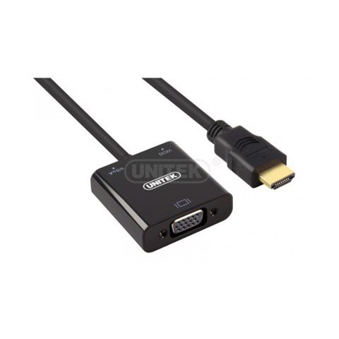 UNITEK Y-C6333 - Bộ Chuyển HDMI Ra VGA & Audio Cao Cấp - Hàng Chính Hãng