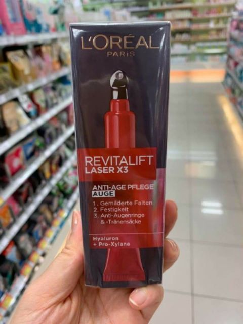 Kem dưỡng mắt Loreal laser X3 hàng nội địa Đức