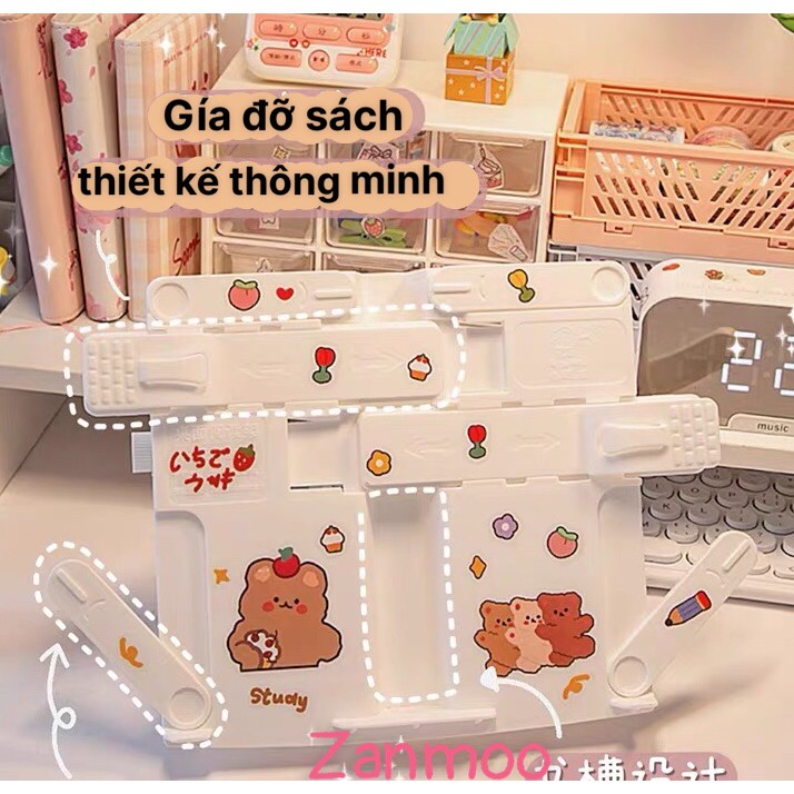 Giá Đỡ Sách để bàn học thiết kế thông minh tiện dụng dành cho trẻ em Zanmoo