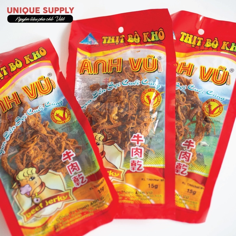 Bò Khô Anh Vũ Quảng Ngãi - Gói 15gr
