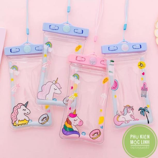 Túi chống nước có phao chống chìm cỡ cho smart phone dưới 6.0inch các hình cute