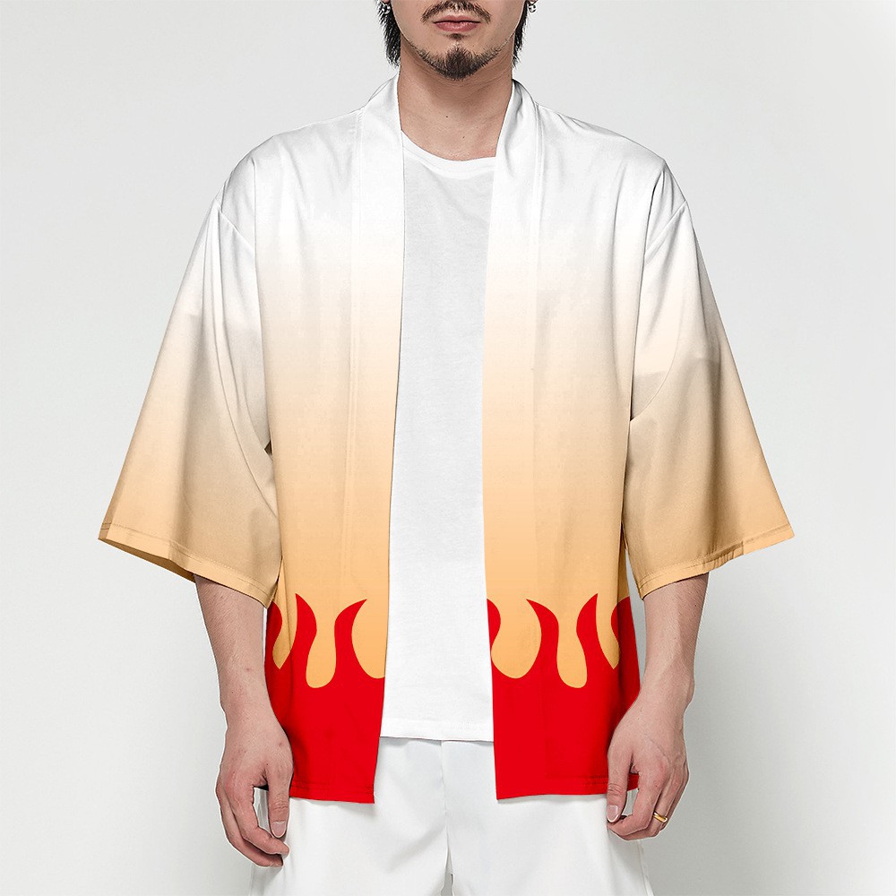 Áo Khoác Kimono Hóa Trang Nhân Vật Kimetsu no Yaiba Urokodaki Sakonji Rengoku Kyoujurou | BigBuy360 - bigbuy360.vn