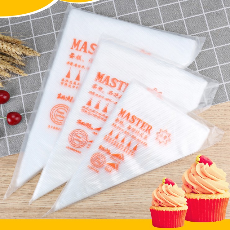 Set 100 Túi Đựng Kem Xịt Chuyên Dụng Bắt Bông Kem Trang Trí Bánh - Do_luu_niem