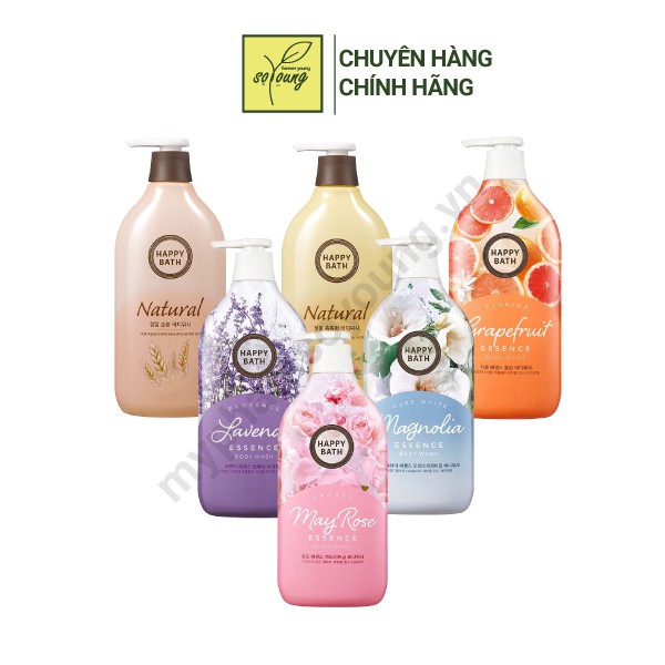 Sữa Tắm Chiết Xuất Từ Nước Gạo Happy Bath Natural Real Mild Body Wash 900g