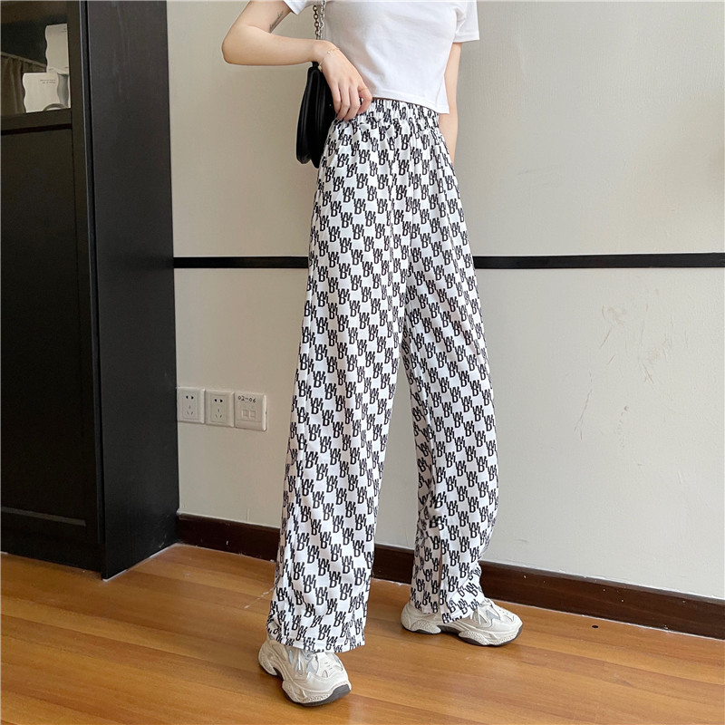 SUXI Quần Dài Ống Rộng Lưng Cao Thời Trang Mùa Hè Cho Nữ