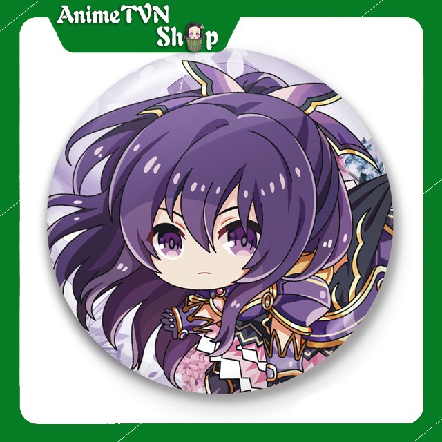 Huy hiệu in hình nhân vật Anime Manga Date a Live - bằng nhựa, có khuy cài ở mặt sau