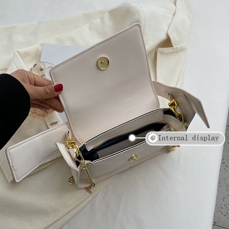 Túi Đeo Chéo Dây Xích Dễ Phối Đồ Thời Trang Cho Nữ