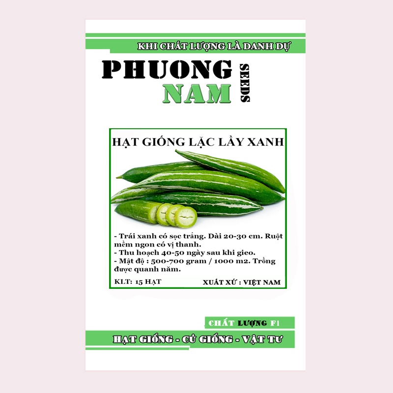 15H - HẠT GIÓNG LẶC LẦY  XANH