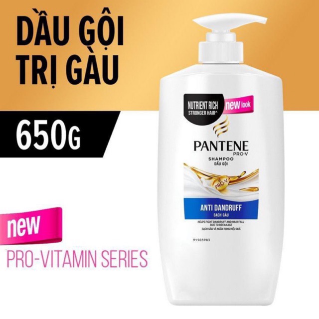 DẦU GỘI PANTENE SẠCH GÀU ANTI DANDRUFF 650ML