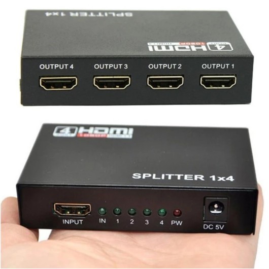 Bộ chia màn hình hdmi 1 ra 4 - HDMI Splitter 1 to 4 [Rẻ nhất]
