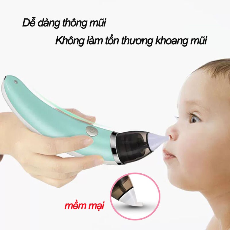 【bảo hành 12 tháng】Máy hút Mũi Điện Tử Đầu Mềm Cho Bé