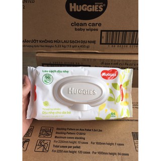 Khăn giấy ướt em bé huggies